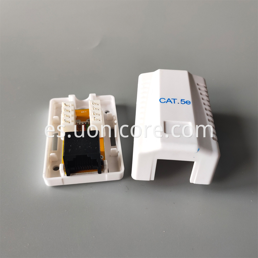 single port cat5e surface mount box